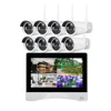home security complete wireless DVR system 8CH 960P wifi infrared ip cctv outdoor night vision camera kit with screen monitor