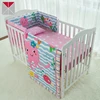 Digital printing crib bed sets ocean design baby pink cot bedding