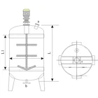 Line Vacuum Mixing Machine For Liquid Soap Production Line