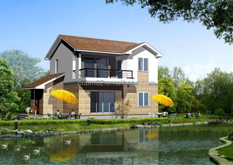 Düşük Maliyetli Prefabrik Evler Fiyatları Hafif Çelik Prefabrik Villa
