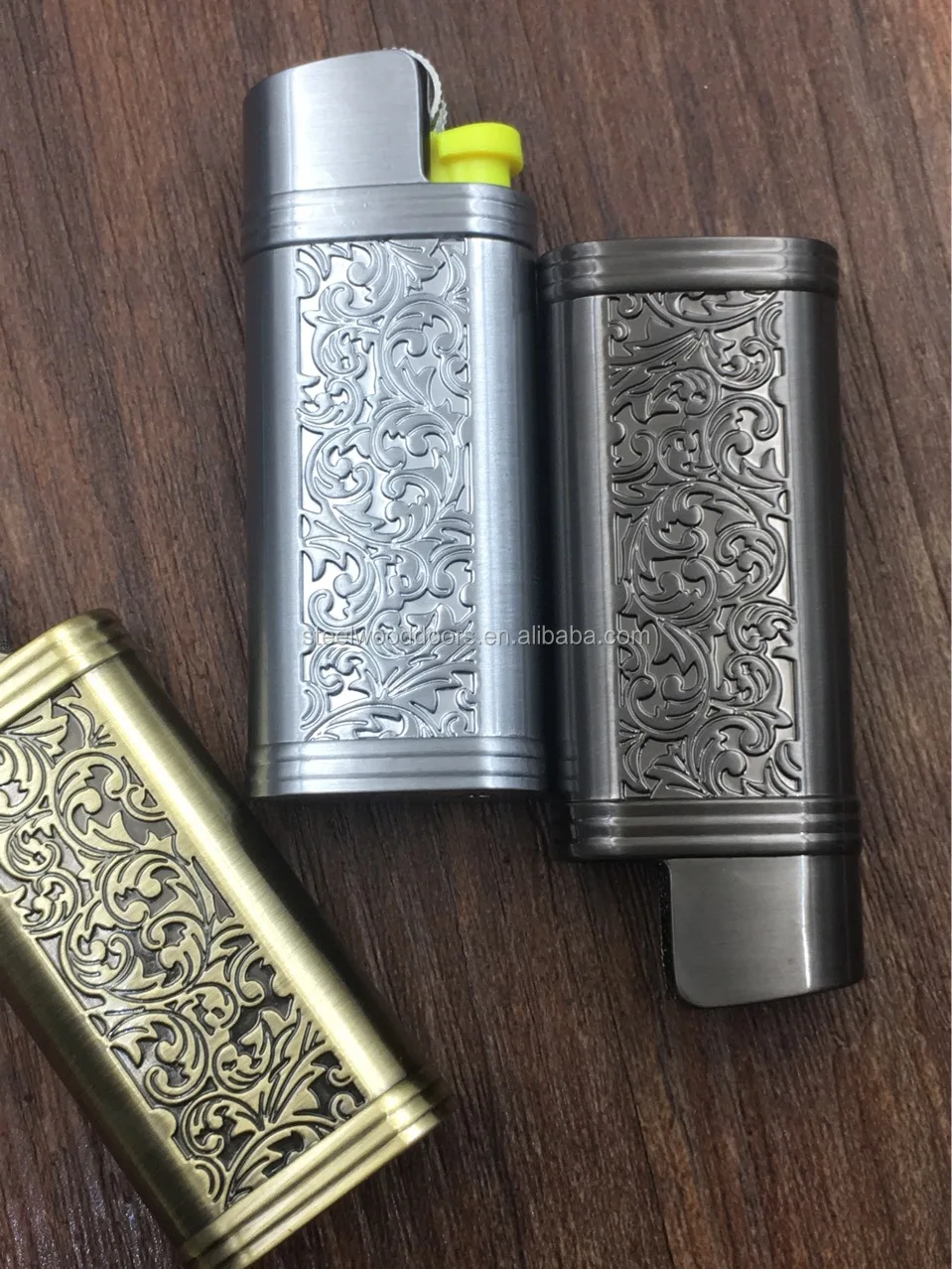 cricket lighters metal cover case sleeve holder-short style