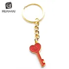 custom enamel logo gold plated metal organizer key holder key chain keychain