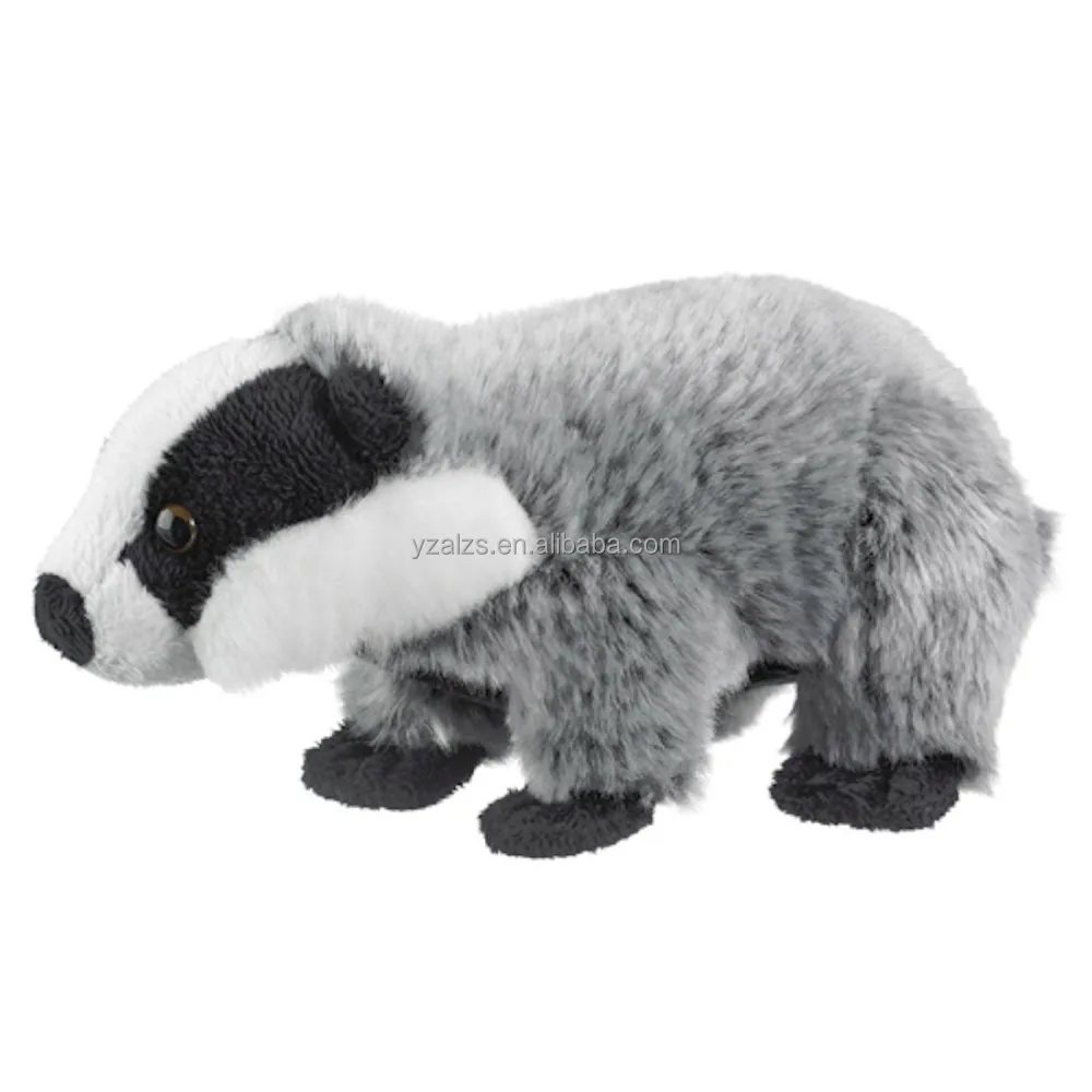 wild life stuffed animal soft plush badgers toy