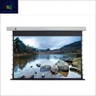 4K High Resolution Commercial Glass Fiber Motorized Tab Tensioned Projection Screens with Mute Tubular Motor WG1 Pro 4K