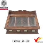 home storage vintage wooden box for cutlery