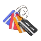 Custom Airplane Metal Aluminum Airline Airplane Luggage Tag With Logo