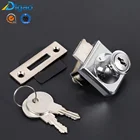 407 Zinc Alloy Furniture Showcase Single Swing Cabinet Glass Door Lock The Door