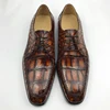 Exotic high quality men genuine crocodile leather skin shoes
