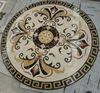 Round Medallion flower marble floor design