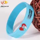 Customized high quality blue and black wide rubber band