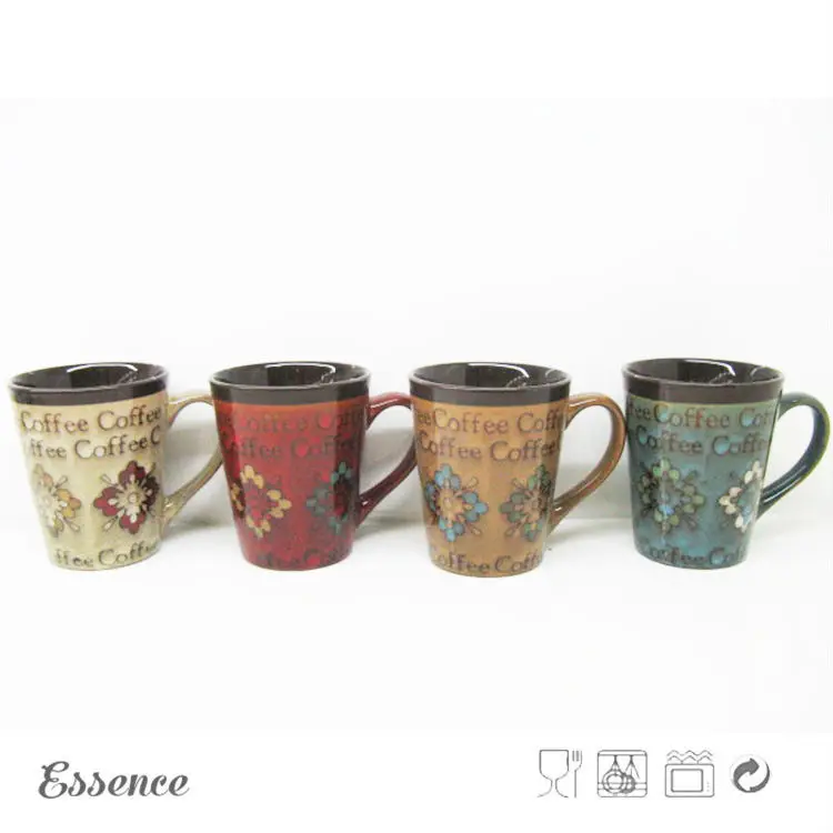 unique design best color glazed cup for coffee