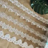 2018 latest french decorative stock water soluble lace trim french embroidery lace trim for garment