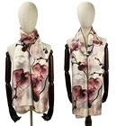 Satin silk scarf Korea Style Fashion Print Multifunctional summer silk scarf wholesale china
