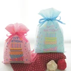 Party Gift For Wholesale Cheap Custom Small Happy Birthday Party Non Woven Gift Bags For Kids