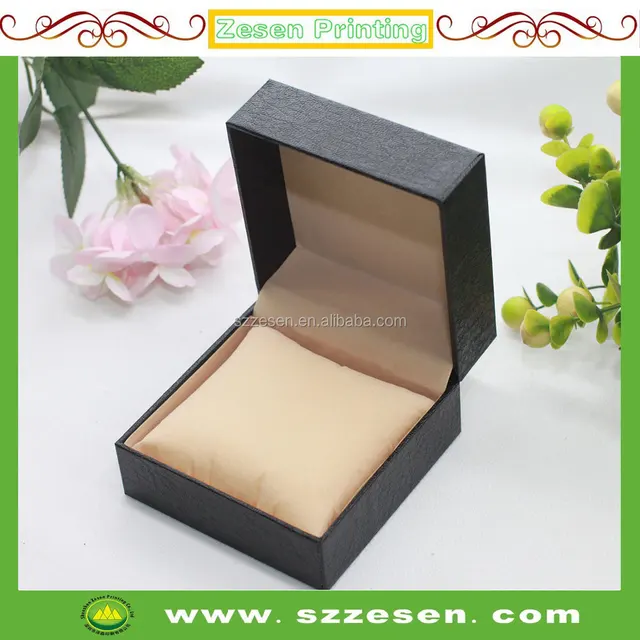 new design luxury black specialty paper gift box for watch 
