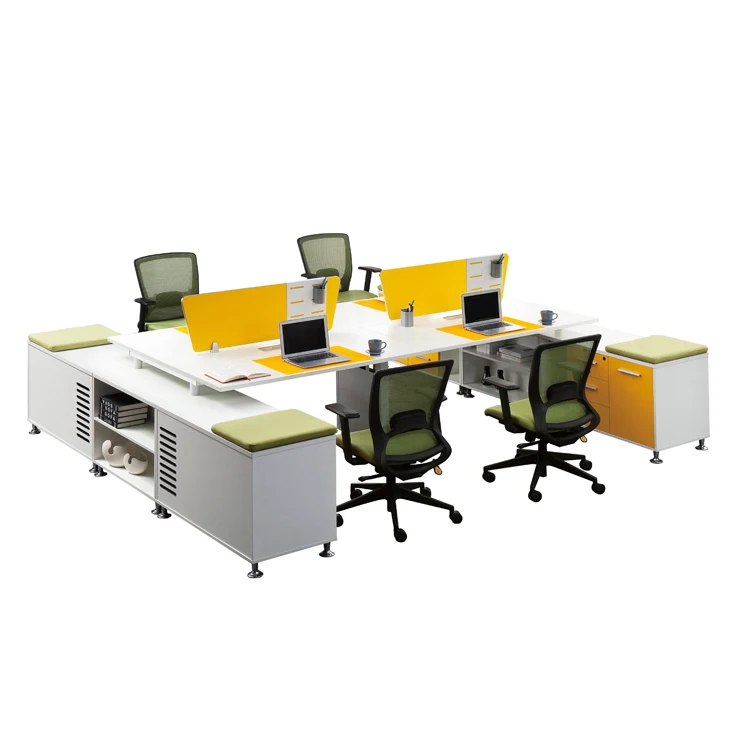 Standard Sizes 4 Person Open Space Modern Furniture Modular Office