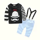 boys girl fashion suspender trousers jeans kids suspender pant
