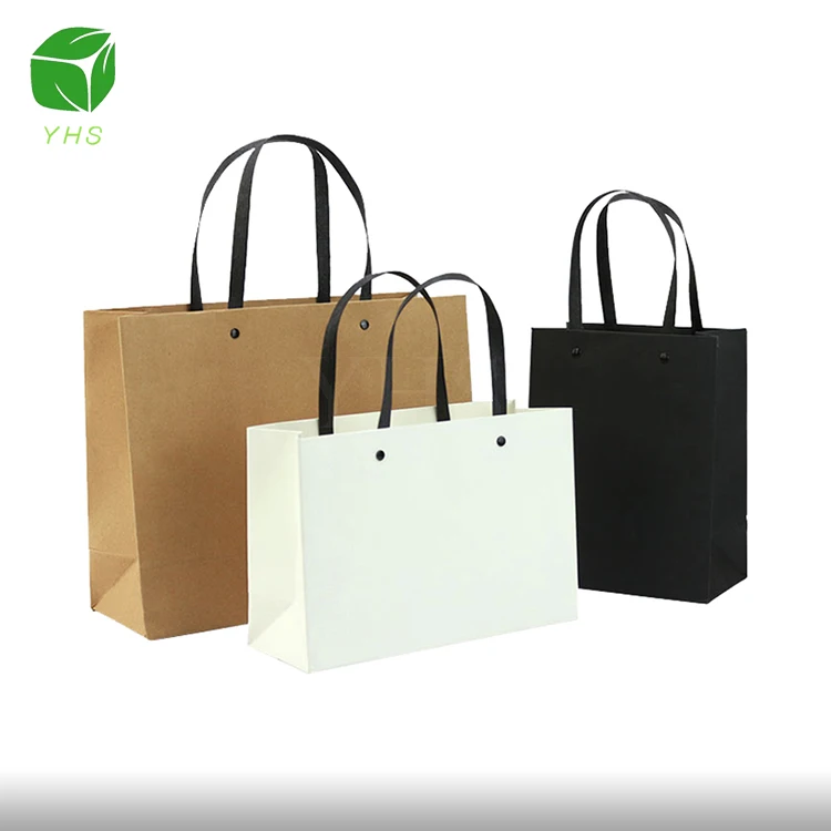 customized whosale cheap kraft sos carrier shopping paper bag