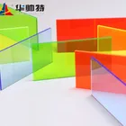 plastic acrylic clear fluorescent plate plexiglass sheet 10mm 38mm