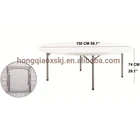 Household dinning table/152cm plastic folding round table/portble used round table