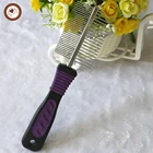 Paw Print handle Dual Sided Coarse And Dense Teeth Pet Dog Cat Animal Puppy Poodle Hair Fur Grooming Cleaning Shedding Comb