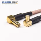 Crimp Type R/A Male MCX to Female SMB RF Connector for RG316