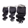 Factory wholesale free parting 4x4 5x5 6x6 brazilian lace closure with hair bundles