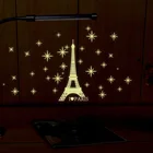 Room decoration tower luminous glow in the dark paper wall sticker
