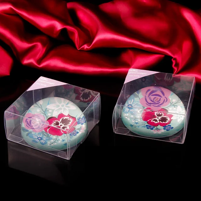 crystal magnifying dome glass paperweight