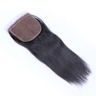 brazilian human hair wig Cuticle Aligned Hair virgin hair 4x4 silk top lace closure