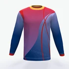 Wholesale cheap custom made sublimation printing men long sleeve T-Shirts