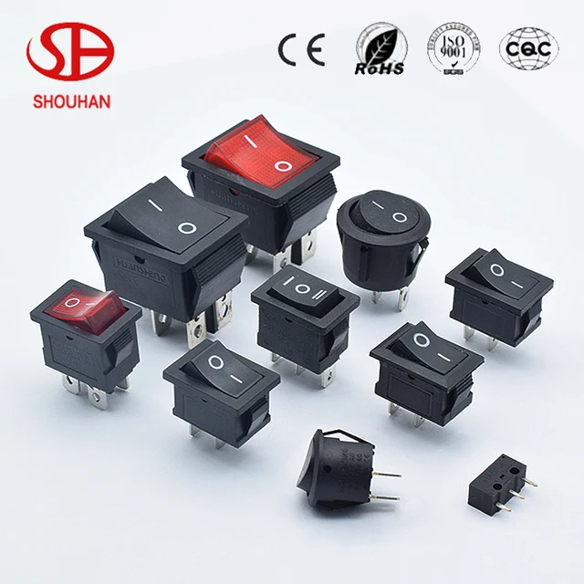 ON-OFF KCD series 12 volt rocker switch ship switch automotive rocker switch