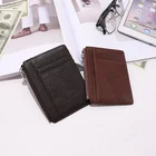 2019 genuine leather card wallets small men card holder mini bags