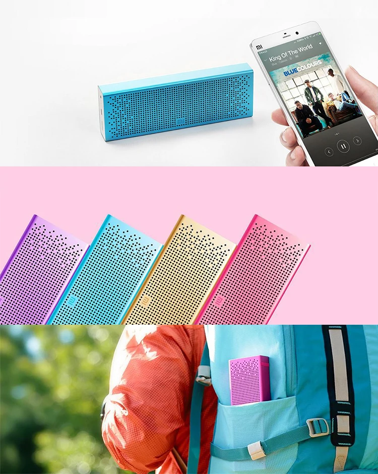 Global Version Xiaomi Square Bluetooth Speaker Wireless Portable MP5 / MP3 Player / Handsfree for Mobile Phone for Call - ANKUX.COM