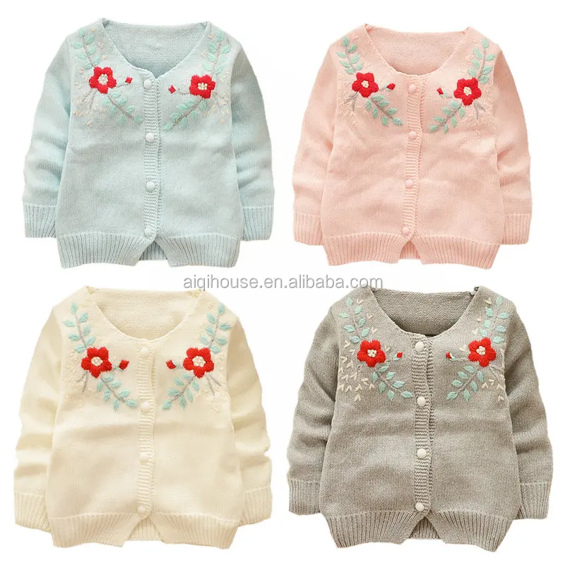 2015 baby &children's cardigan sweater girls inner wear China manufacture kids wear