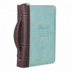 Embossed Custom Printing Soft Leather Bible Book Cover