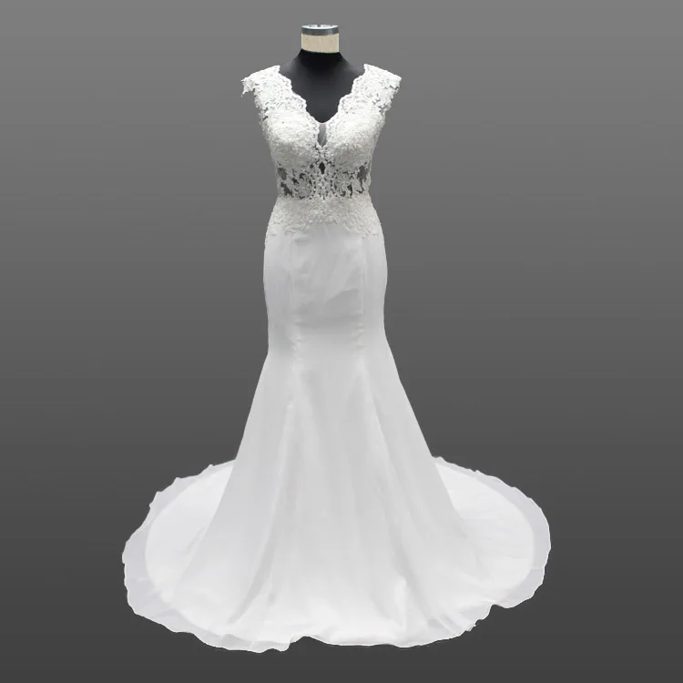 Элегантный v-образный вырез без рукавов шифон корсет русалка узоры Бохо свадебное платье