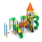 Children outdoor Playground Forest Series slide and climber