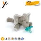 2018 baby funny plush animal toys with pacifier baby toy