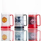 Cheap beer mug Frosted cup Ice cup maker, Plastic double wall freezer beer mug, Freezing beer mug plastic