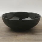 8 inch Black Color Ceramic Porcelain Dessert Plates