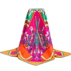 Chinese Custom Fashion Digital Printed 100 Silk Scarf Bandana Lady Neck Twill Scarves