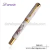 Metal bead Pen With A Plum Design Novelty Porcelain Pen With Customized Logo