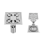 Flower Shape SS bathroom floor drain metal drain grate