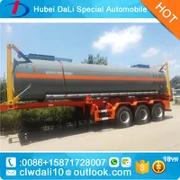 Semi Trailer Tankers Transport Hydrochloric Acid
