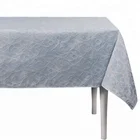 Jacquard 90 round wipeable tablecloth 60x84 vinyl round oilcloth tablecloth