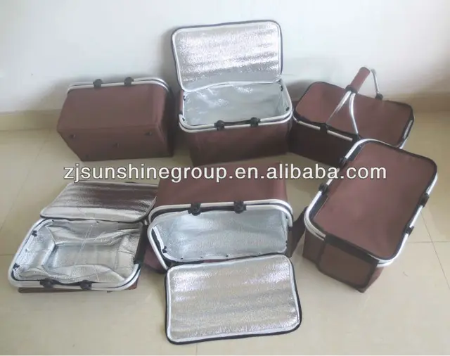 canvas folding shopping baskets,folding picnic basket