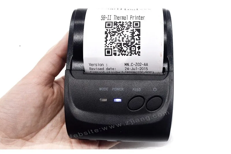 On sale portable cheap price bluetooth zjiang bill printer for restaurant/shop 5802