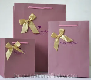 mini new year sealable gift paper bag with butterfly organza
