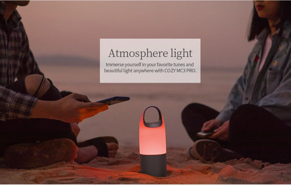 Nillkin MC3 led wireless bluetooth speaker with power bank and TF Card colorful music light 4.2 Bluetooth - ANKUX.COM